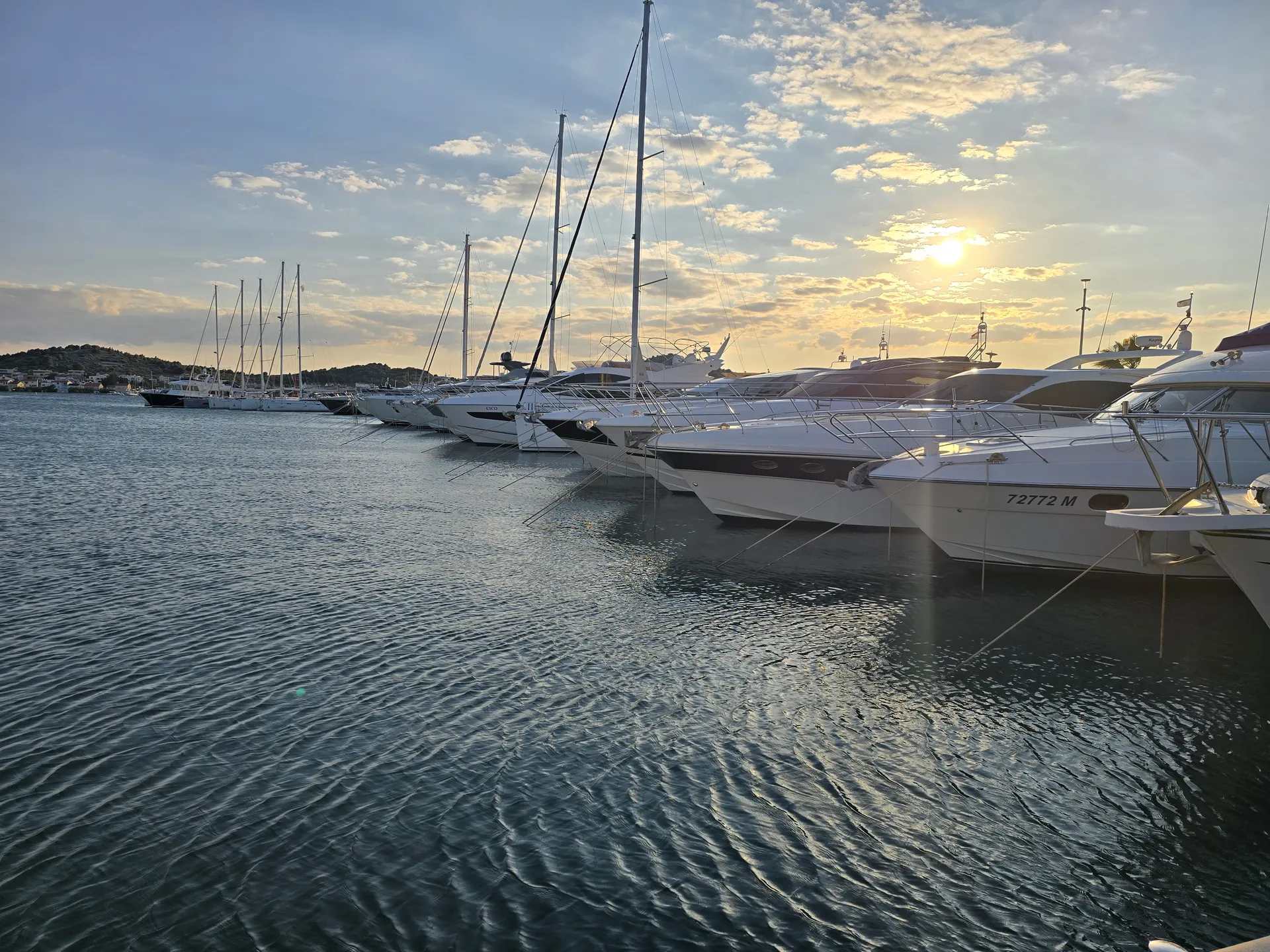 ACI Marina Skradin transfers: Antonio's Škoda Superb at the marina